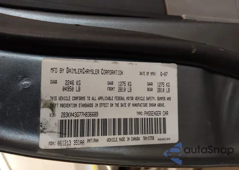 2007 Dodge Charger z USA, uszkodzony, nr VIN 2B3KA43G77H836689